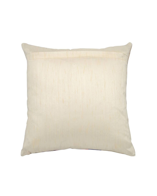 Multicolor Pattern Cotton Jute Cushion Cover (Set of 5)