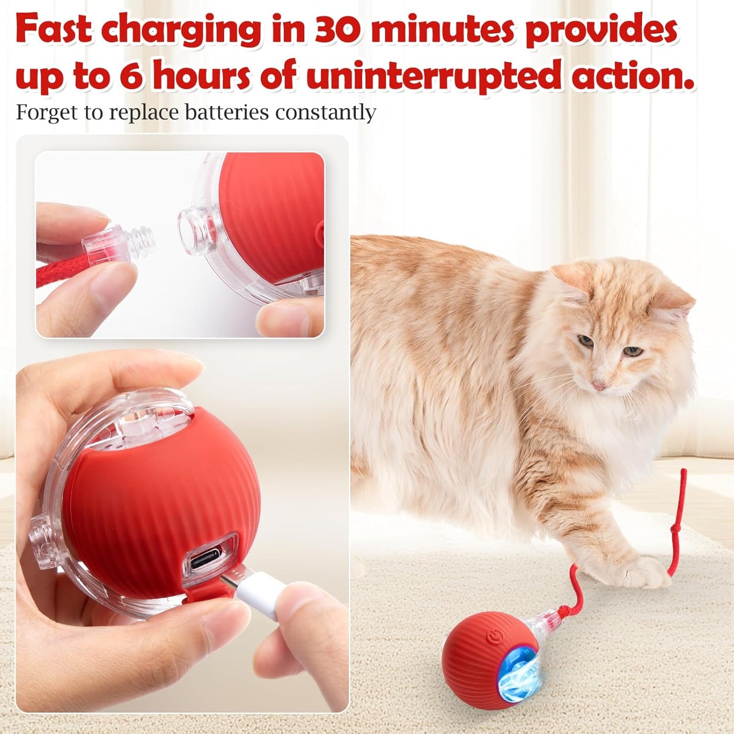 Silicone Interactive Rolling Toy