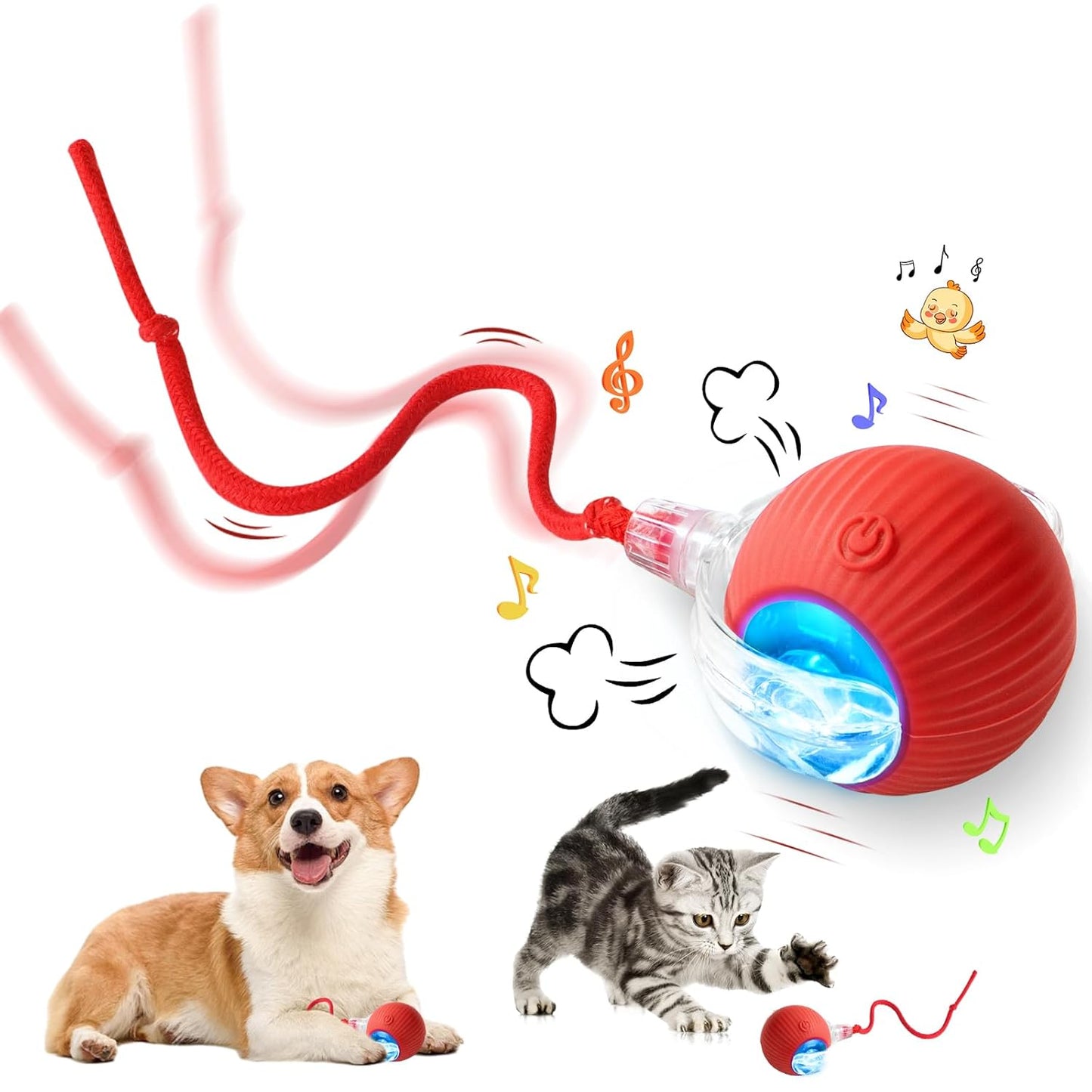 Silicone Interactive Rolling Toy