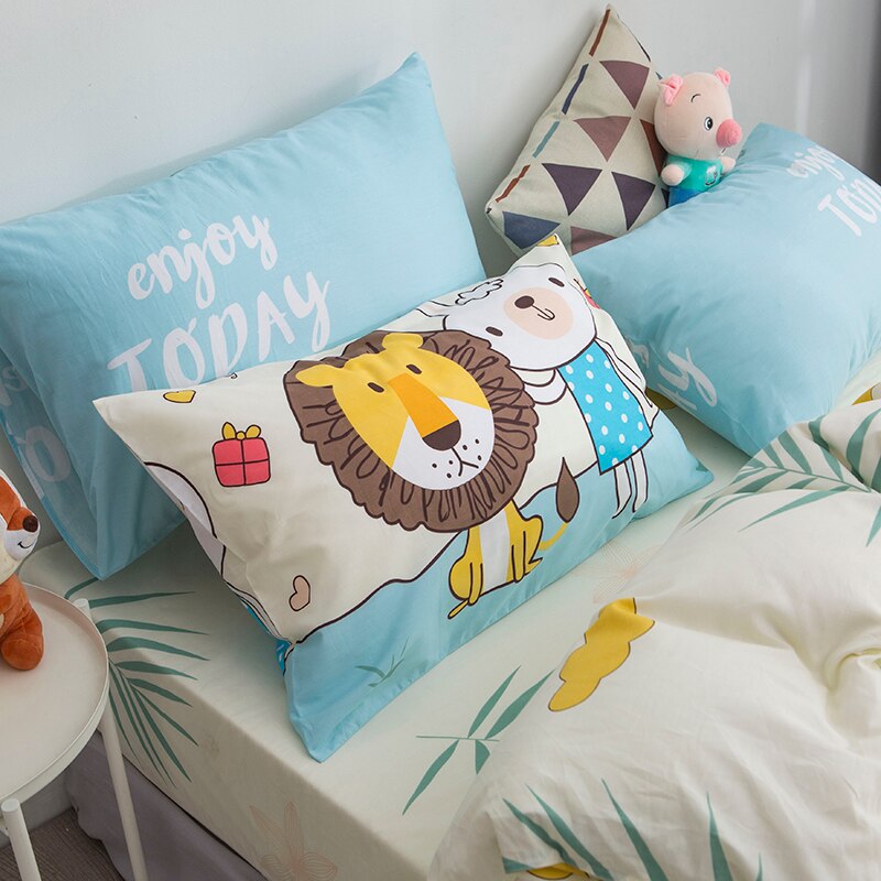 Lion Print Cotton Bedsheet