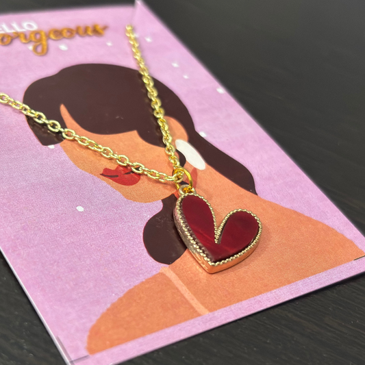 Crimson Heart Necklace