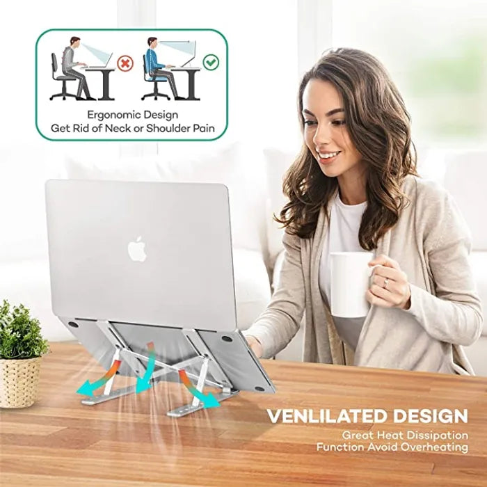 Aluminum Adjustable Foldable Laptop Stand
