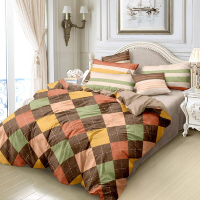 Checked Cotton Double Bedsheet