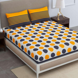 Polka Dot Cotton Double Bedsheet