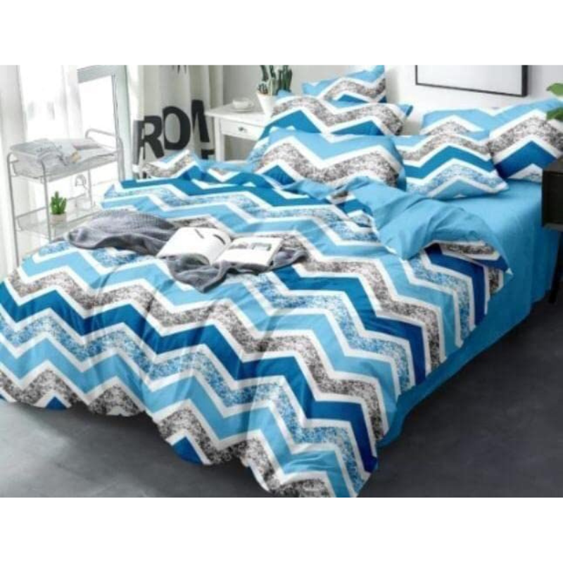 ZigZag Cotton Double Bedsheet