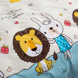 Lion Print Cotton Bedsheet