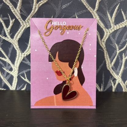 Crimson Heart Necklace