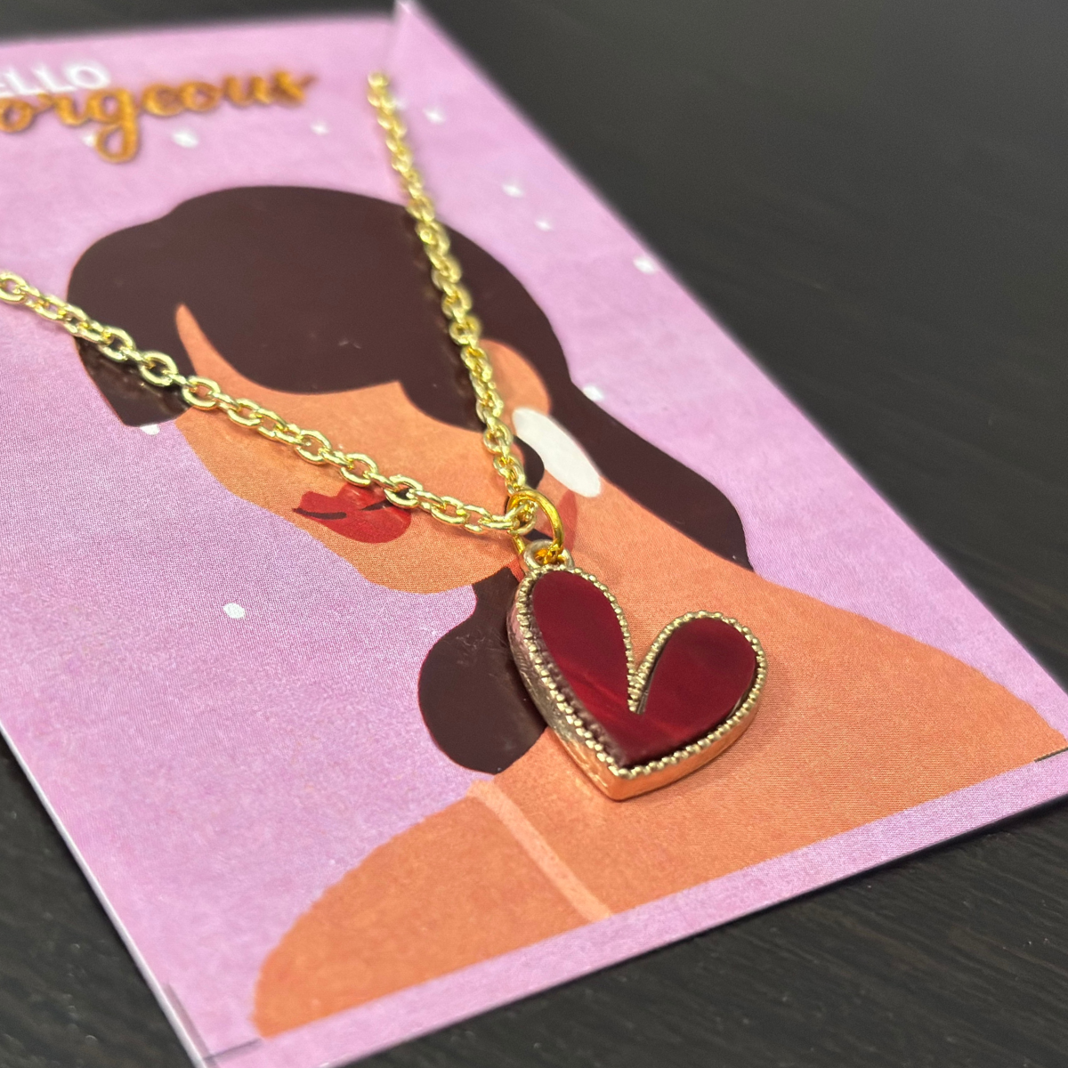 Crimson Heart Necklace