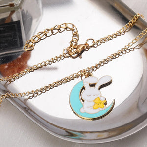 Bunny Pendant Necklace (Pack of 2)