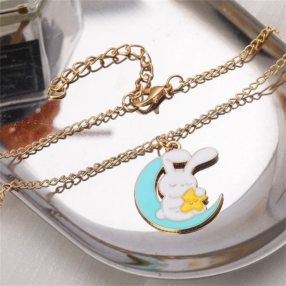 Bunny Pendant Necklace (Pack of 2)