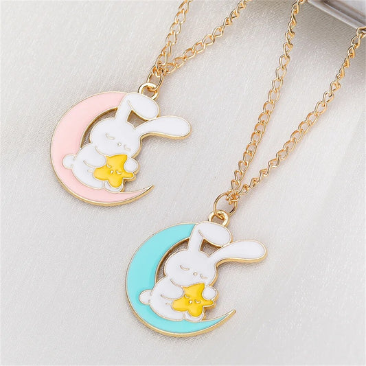 Bunny Pendant Necklace (Pack of 2)