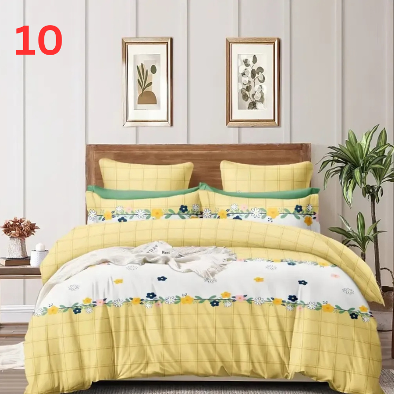 Elegant Premium Cotton Double Bedsheets