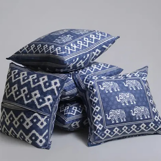 Elegant Printed Cotton Cushion Covers (Set of 5)