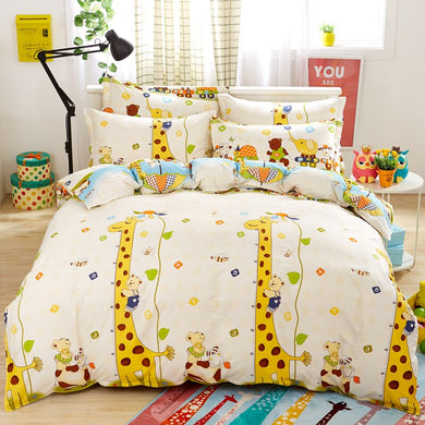 Giraffe Print Cotton Bedsheet