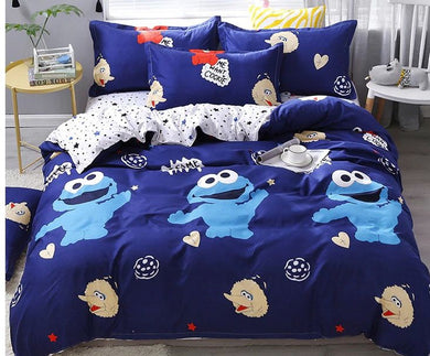 Carton Print Double Bedsheet