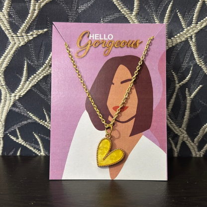 Sunshine Heart Necklace