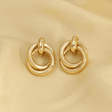 Korean Chunky Open Hoops Earrings