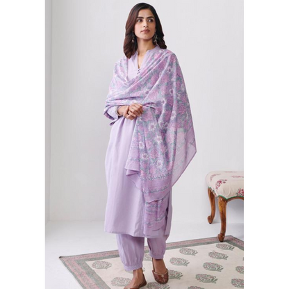 Lavender 3 Piece Kurta Set