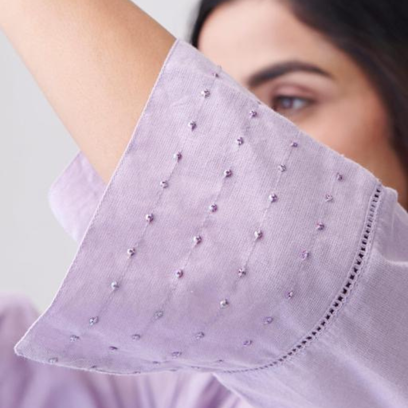 Lavender 3 Piece Kurta Set