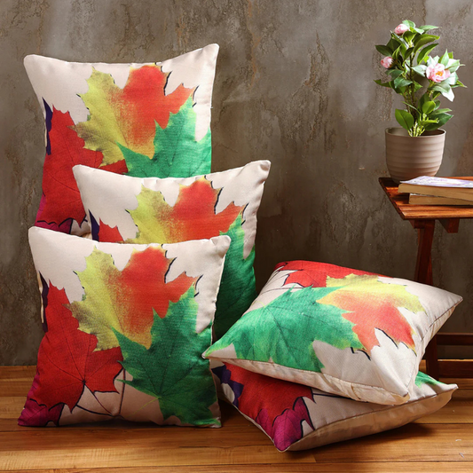 Leaves Print Cushion Covers (Set of 5)