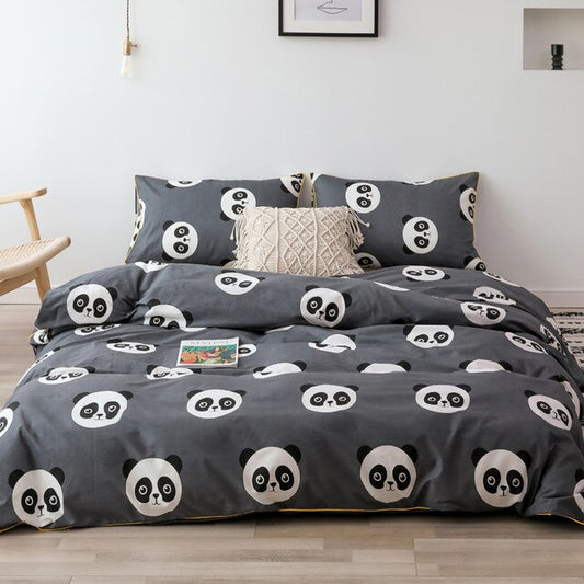 Panda Print Cotton Bedsheet