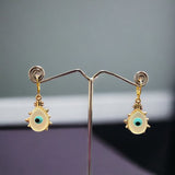 Evil Eye Dangling Earrings