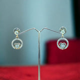 Vintage Heart Drop Earrings