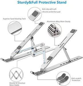 Aluminum Adjustable Foldable Laptop Stand