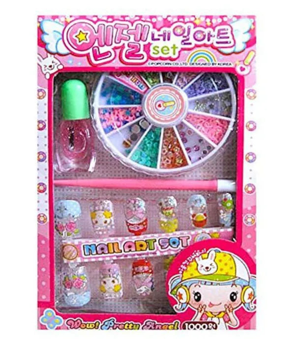 Designer Nail-Art Set for Girls - with Artificial Nails