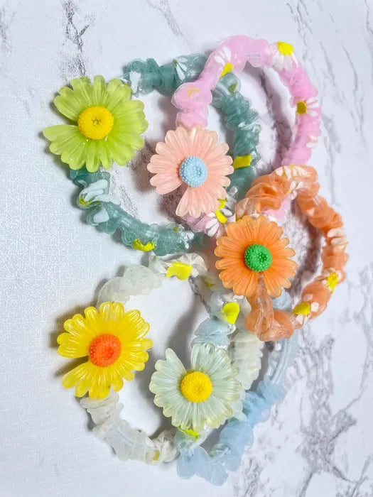 Sunflower Scrunchies (Pack of 5)