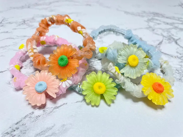 Sunflower Scrunchies (Pack of 5)