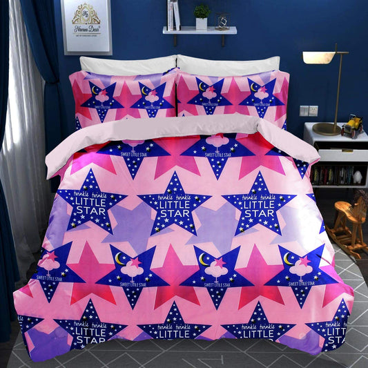 Little Star Print Double Bedsheet