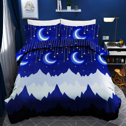 Moon Print Cotton Bedsheet