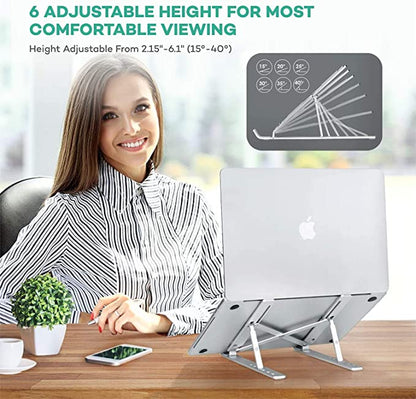Aluminum Adjustable Foldable Laptop Stand